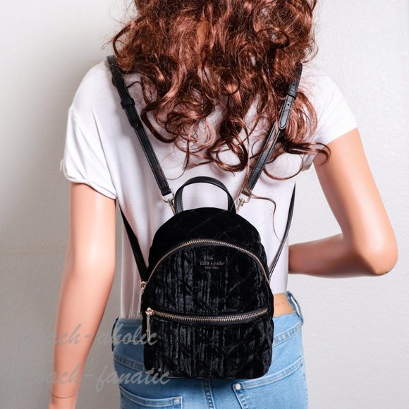 kate spade Bags Nwt Kate Spade Natalia Velvet Mini Backpack Poshmark